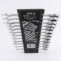 YOFE Y6T12B Набор трещоточных ключей 12 предм. (8 - 19 мм), комбинированные, прямые, холдер