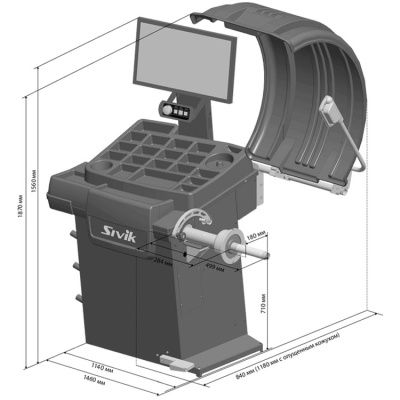 SIVIK GELIOS СБМП-60/3D Plus (УЗ, ТЛУ) Балансировочный станок
